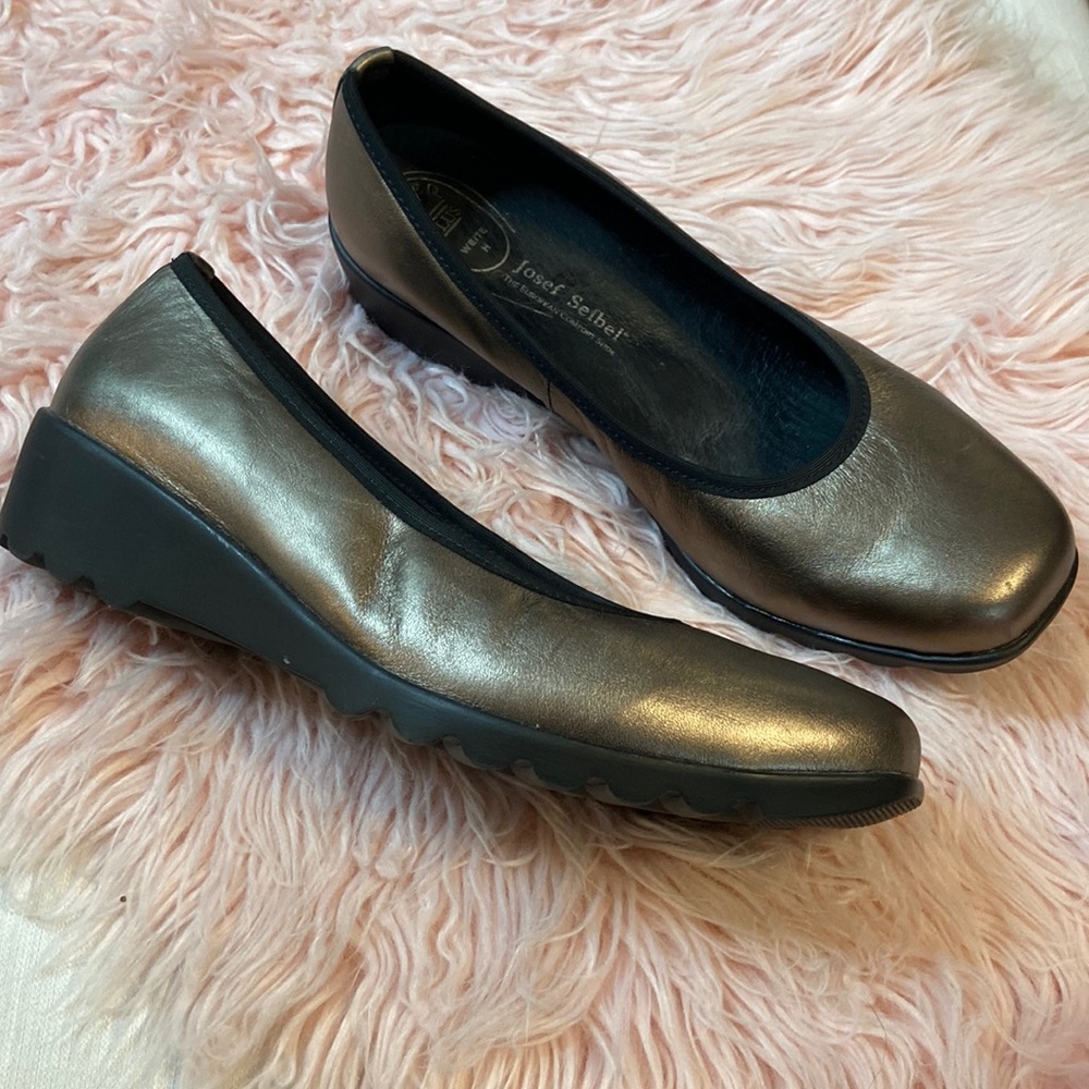 Josef Seibel Bronze Airped Plus Comfort Flats Shoes Sz 41